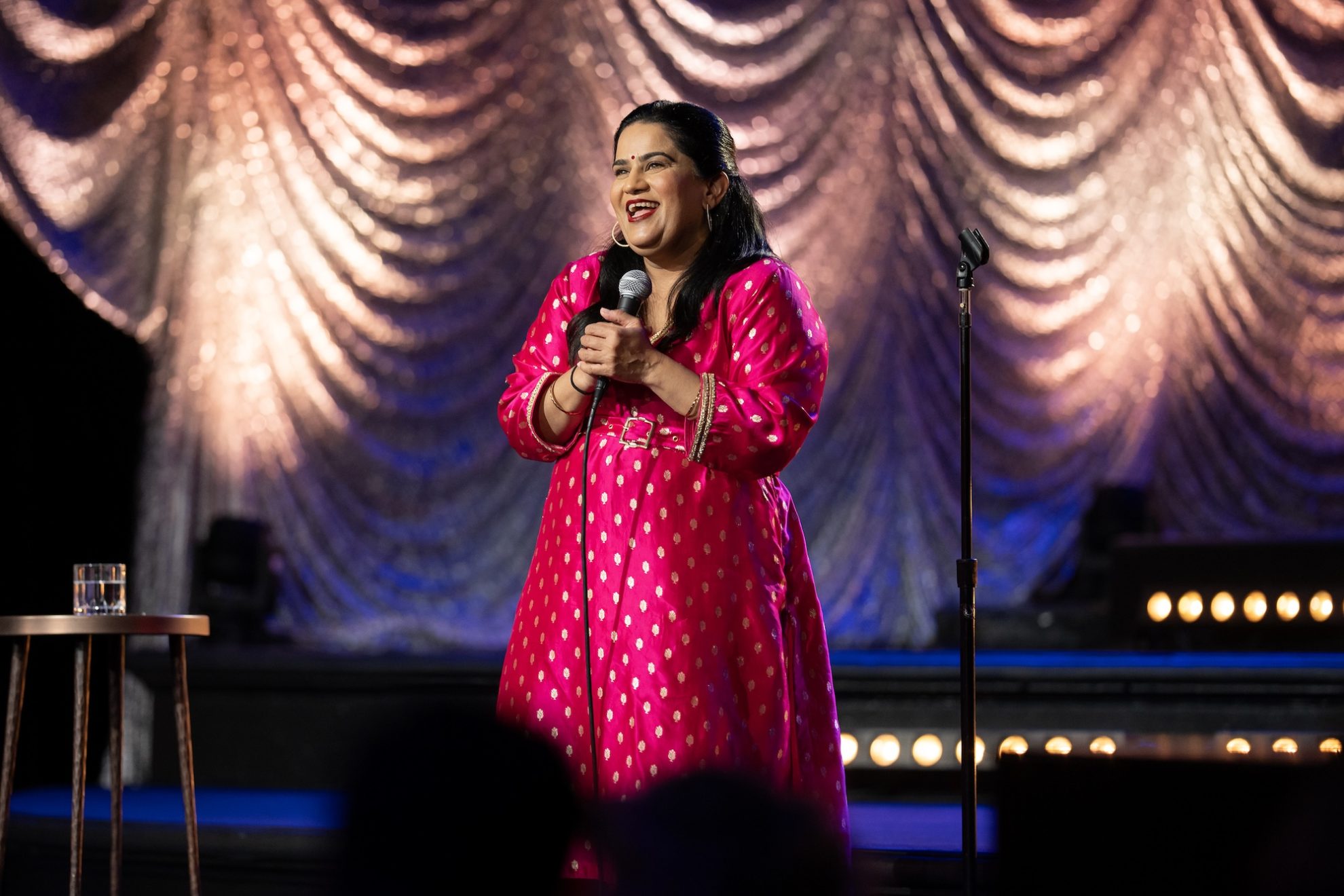 Zarna Garg performing on tour